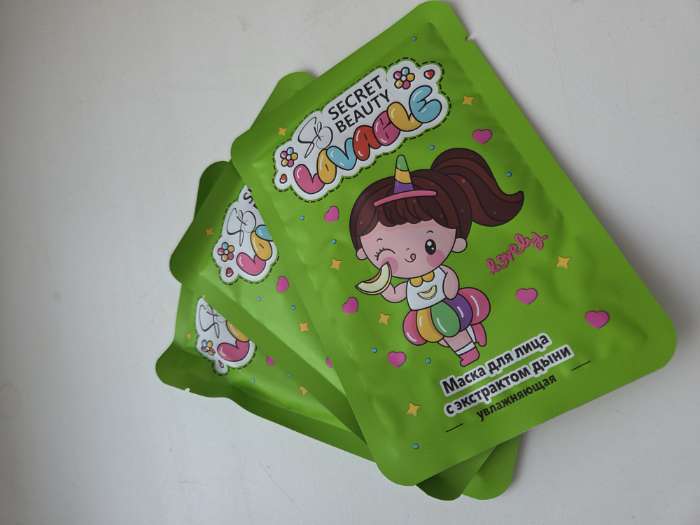 Фотография покупателя товара Маска тканевая увлажняющая для лица с экстрактом арбуза - Фото 2