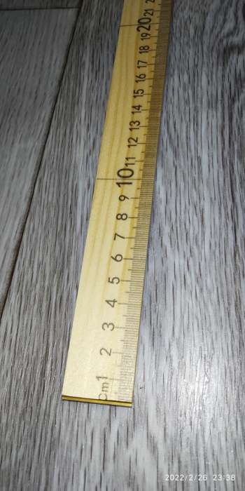 Фотография покупателя товара Метр деревянный, 100 см (см/дюймы) - Фото 2