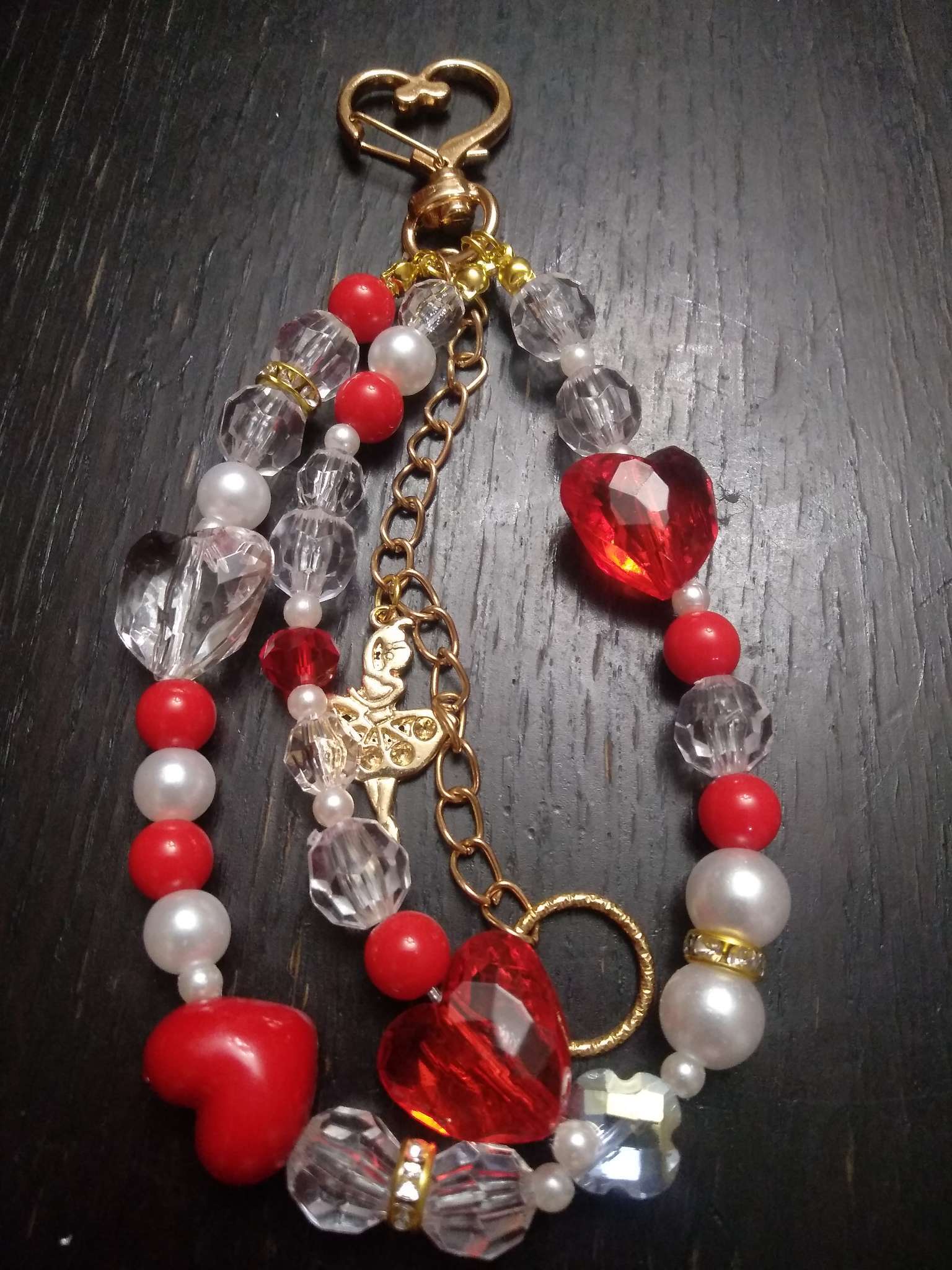 Фотография покупателя товара Бусины для творчества пластик «Алые сердца» 16 г 1.5×1.5 см - Фото 1