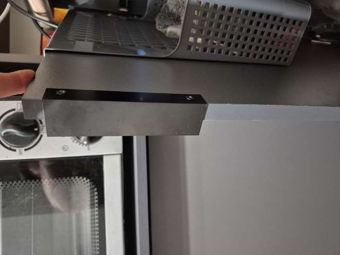 Фотография покупателя товара Ручка профильная CAPPIO RT001BL, L=800 мм, м/о 384 мм, цвет черный - Фото 3