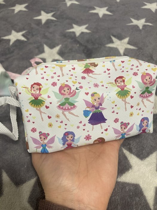 Фотография покупателя товара Косметичка - футляр женская с ручкой, объёмная, маленькая, для прокладок, лекарств, косметики, разноцветная - Фото 1