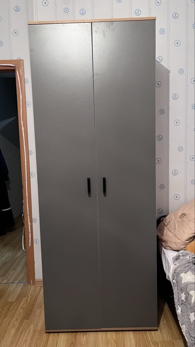 Фотография покупателя товара Шкаф прямой двухстворчатый «Клик Мебель», 800×500×2100 мм, цвет белый - Фото 1