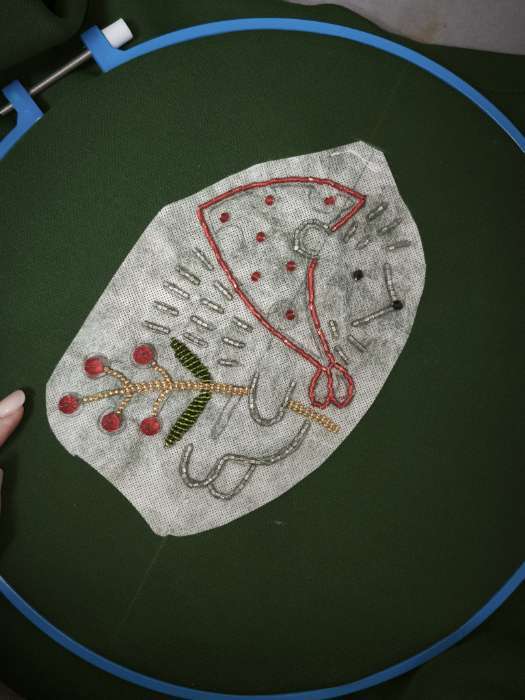 Фотография покупателя товара Канва водорастворимая, 19×20 см, белая - Фото 2