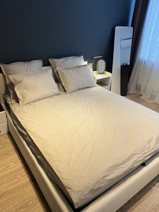 Фотография покупателя товара Пододеяльник евро SL Home Percale 300ТС, 200×220 см, молочный, перкаль - Фото 2