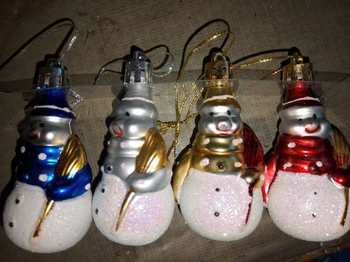 Фотография покупателя товара Ёлочные игрушки 4 шт. «Дружные снеговички», 3.5×6 см, МИКС - Фото 16