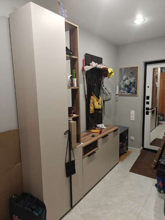 Фотография покупателя товара Стеллаж «Чарли 5.2», правый, 651×350×2205 мм, цвет кашемир/авелано - Фото 3