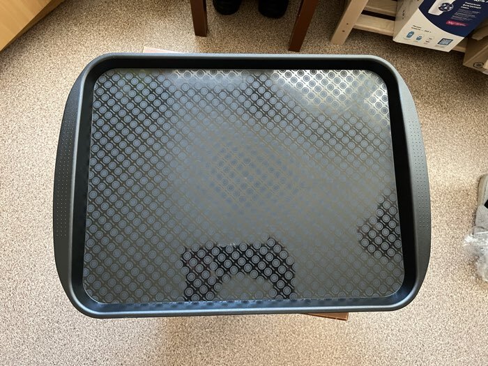 Фотография покупателя товара Поднос RESTOLA, 49×35 см, прямоугольный, пластик, чёрный - Фото 1