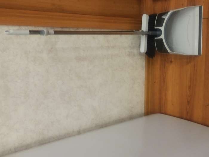 Фотография покупателя товара Щётка для пола Raccoon: совок 28×27×89 см, щётка 23×94 см, белая