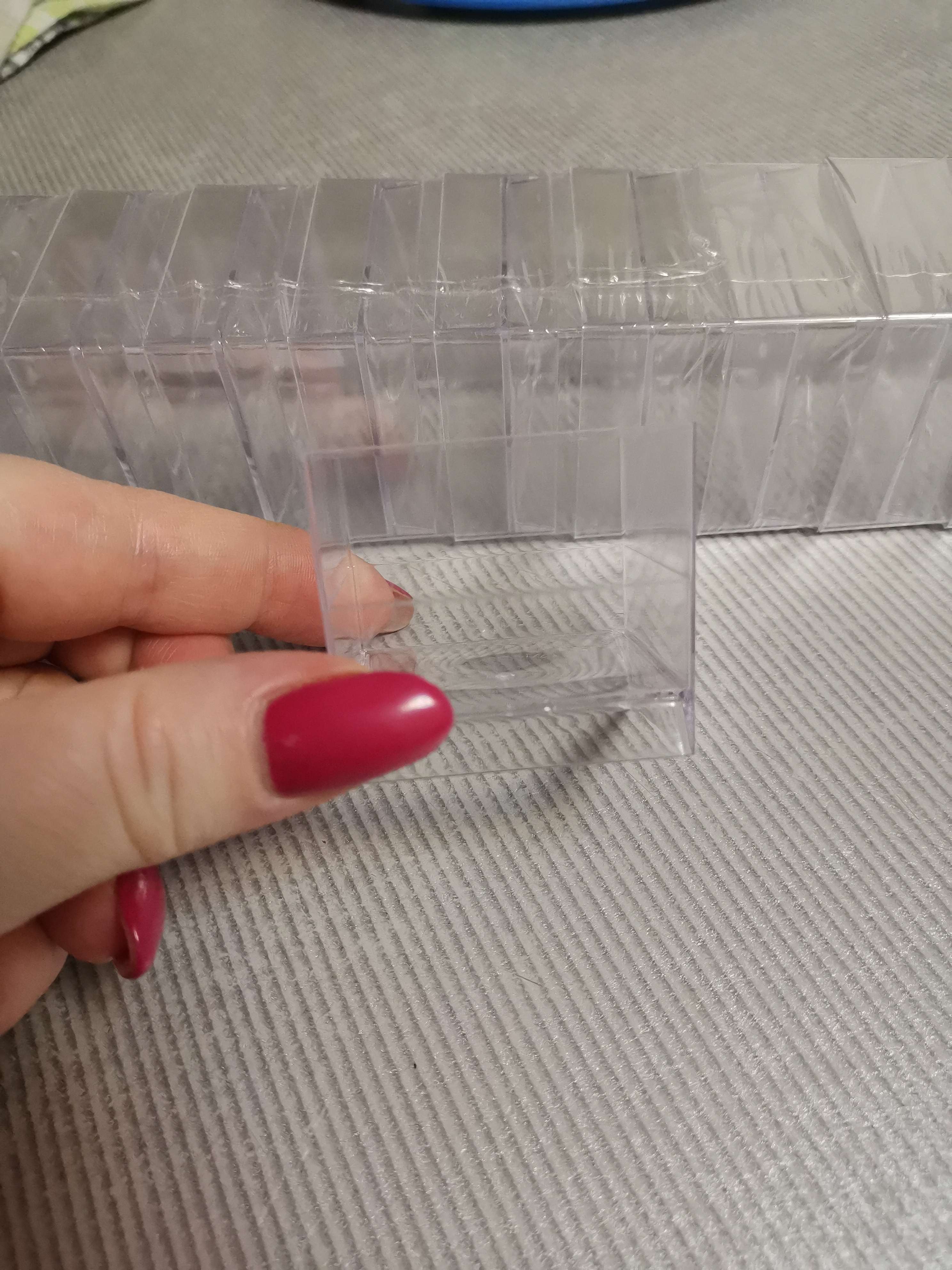 Фотография покупателя товара Форма пластиковая одноразовая для фуршетов «Куб», 60 мл, 4,7×4,7 см, цвет прозрачный