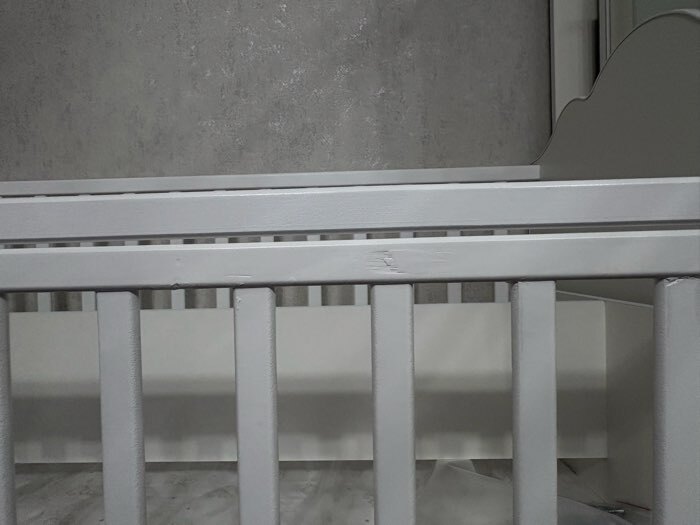 Фотография покупателя товара Кровать детская Love Sleeping, колесо-качалка с маятником, белая, 1200×600 - Фото 9