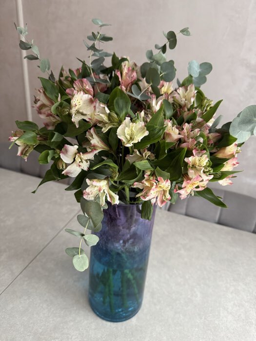 Фотография покупателя товара Ваза «Ницца», h=40 см, d=14.5 см, стекло - Фото 1