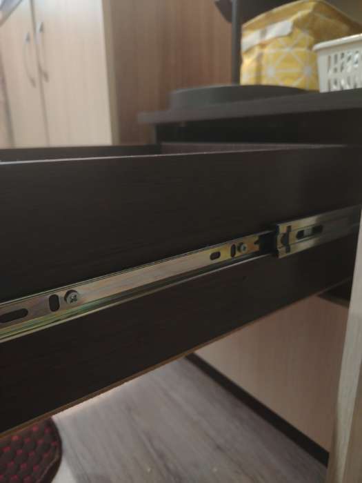 Фотография покупателя товара Тумба прикроватная «Аура», 950×400×415 мм, цвет венге/дуб молочный - Фото 17