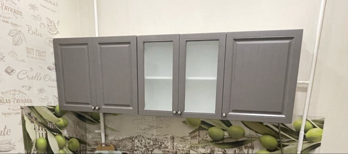 Фотография покупателя товара Кухонный гарнитур прямой «Хозяюшка», с столешницей, 2000×600×2100 мм, цвет белый/трюфель - Фото 45