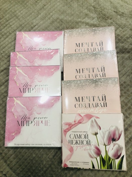 Фотография покупателя товара Подарочный набор, ежедневник А5, 80 листов и планер, 50 л. «Самой нежной» - Фото 2