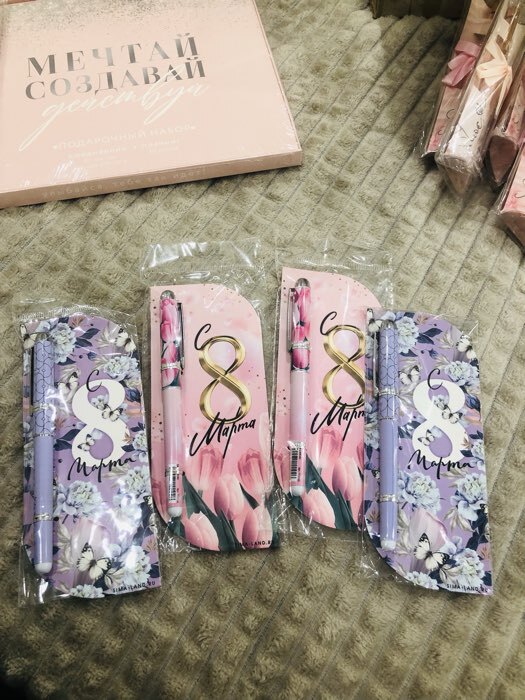 Фотография покупателя товара Ручка шариковая, в открытке, синяя паста,1.0 мм «С 23 февраля» - Фото 2