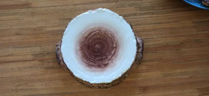 Фотография покупателя товара Блюдо для подачи Magistro Wood, 20.5×18.7×5.5 см, фарфор, коричневое - Фото 2