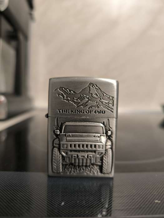 Фотография покупателя товара Зажигалка бензиновая «Джип», металл, 5.5×3.5 см - Фото 2