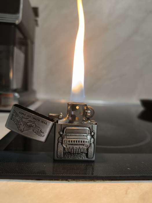 Фотография покупателя товара Зажигалка бензиновая «Джип», металл, 5.5×3.5 см - Фото 5