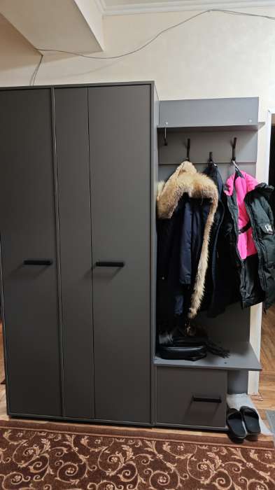 Фотография покупателя товара Прихожая «Ника», 650×430×2100 мм, цвет белая - Фото 1