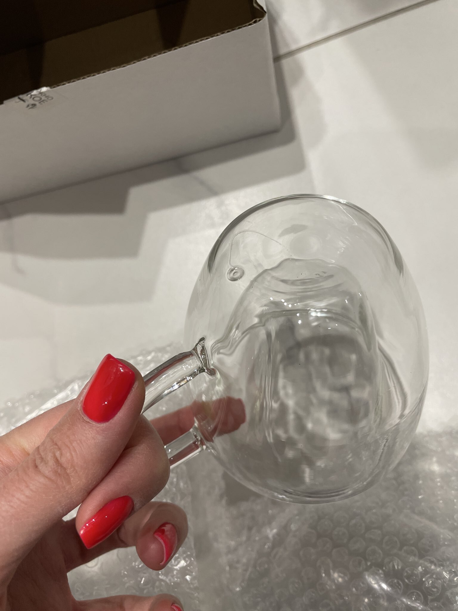 Фотография покупателя товара Набор кружек с двойными стенками Доляна «Сердце», 150 мл, 11.5×8.5×8 см, 2 шт., стекло, прозрачный - Фото 11