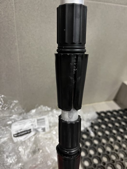 Фотография покупателя товара Скребок для уборки снега с крыши, ковш 400×145 мм, пластик, телескопическая ручка 193-640 см, металл - Фото 6