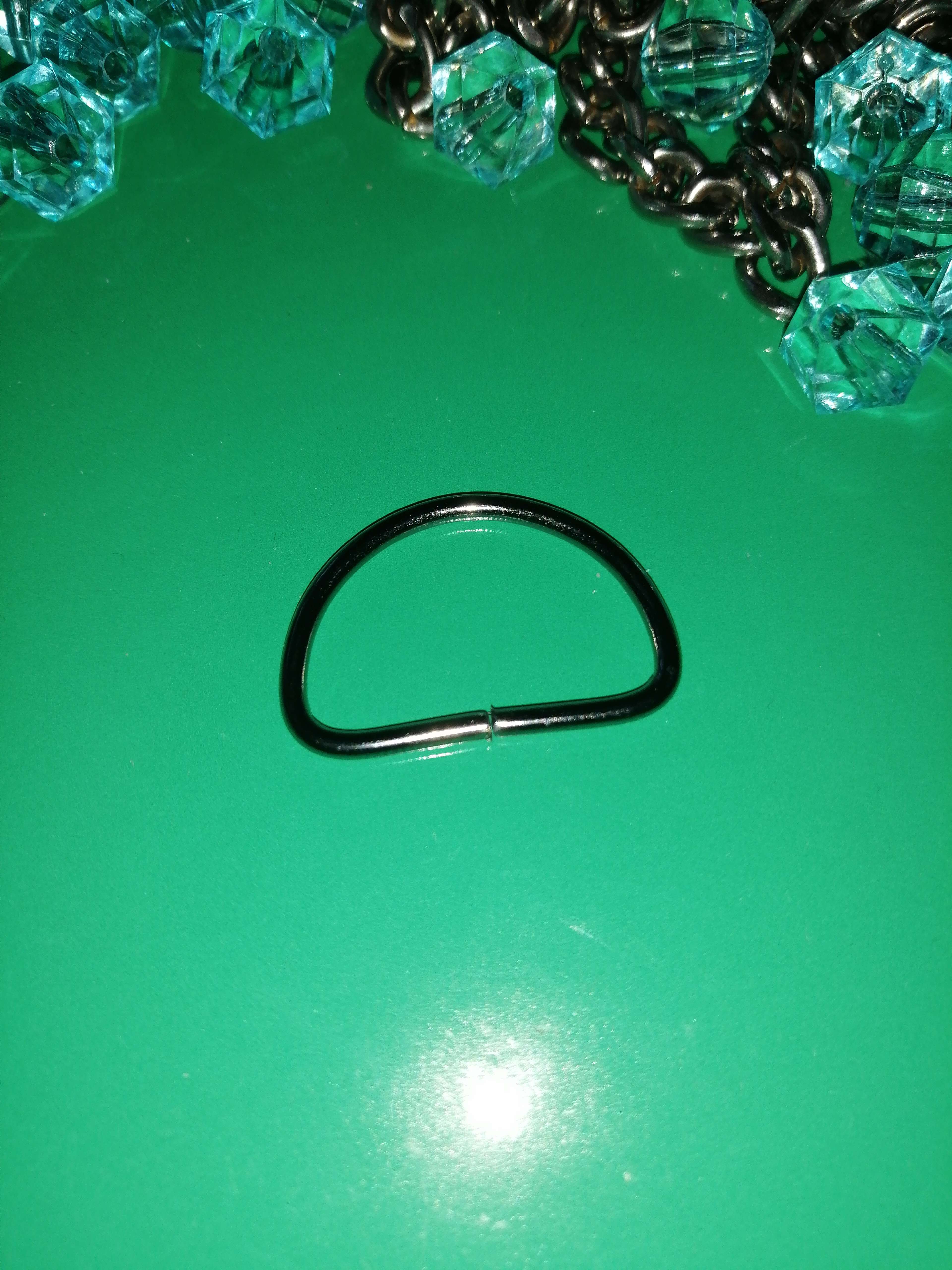 Фотография покупателя товара Полукольцо для сумок, d = 25 мм, толщина - 2 мм, цвет чёрный никель