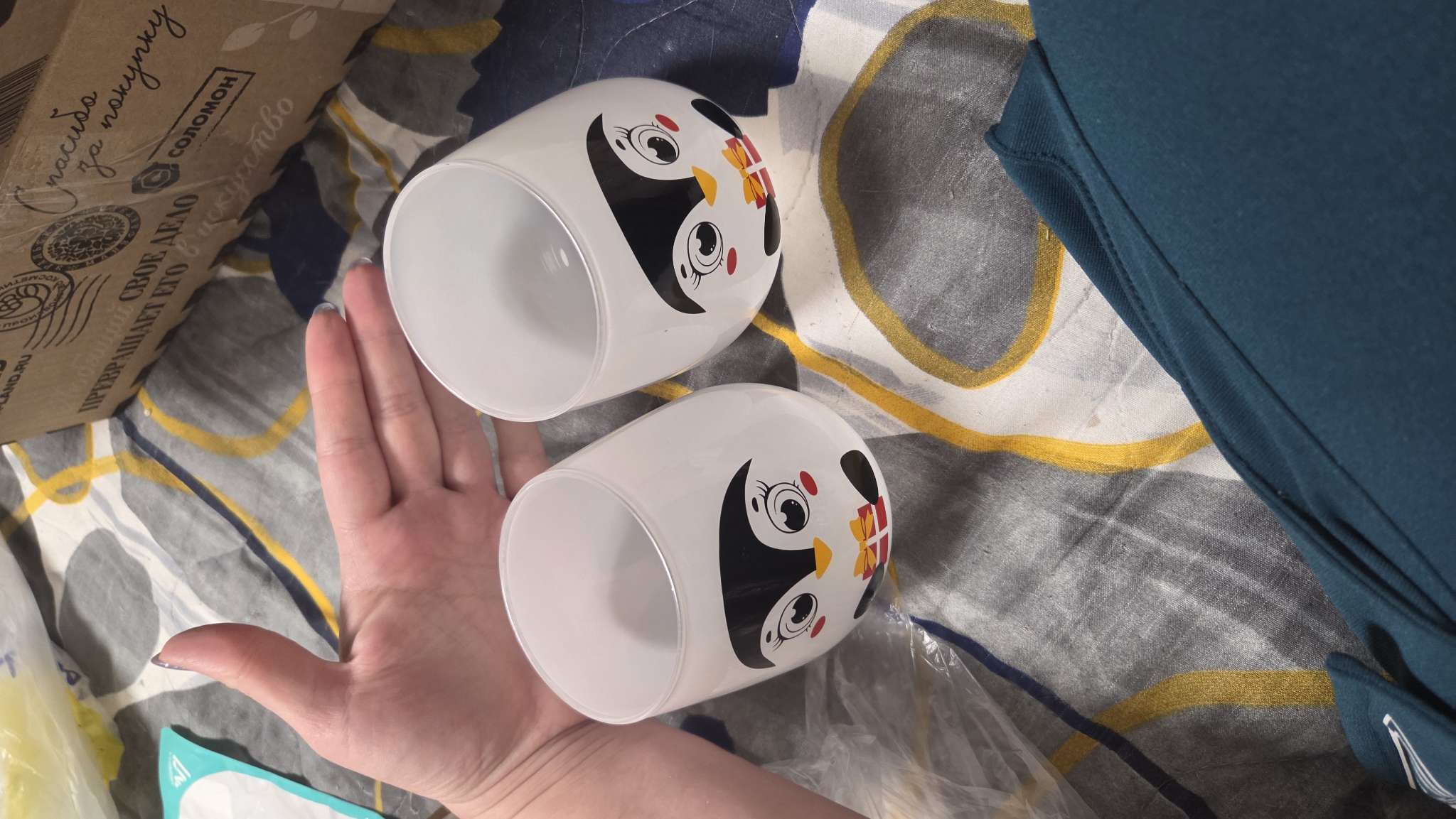 Фотография покупателя товара Стакан стеклянный новогодний «Чудо обязательно случится», 620 мл - Фото 3