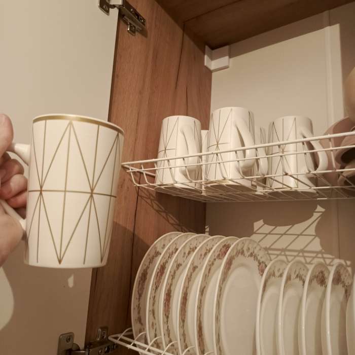 Фотография покупателя товара Кружка Доляна White style, 380 мл, фарфор, белая - Фото 1