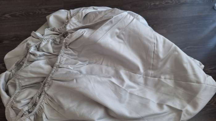 Фотография покупателя товара Простыня на резинке 2-спальная SL Home «Олива», 180×200+30 см, сатин, оливковая - Фото 1