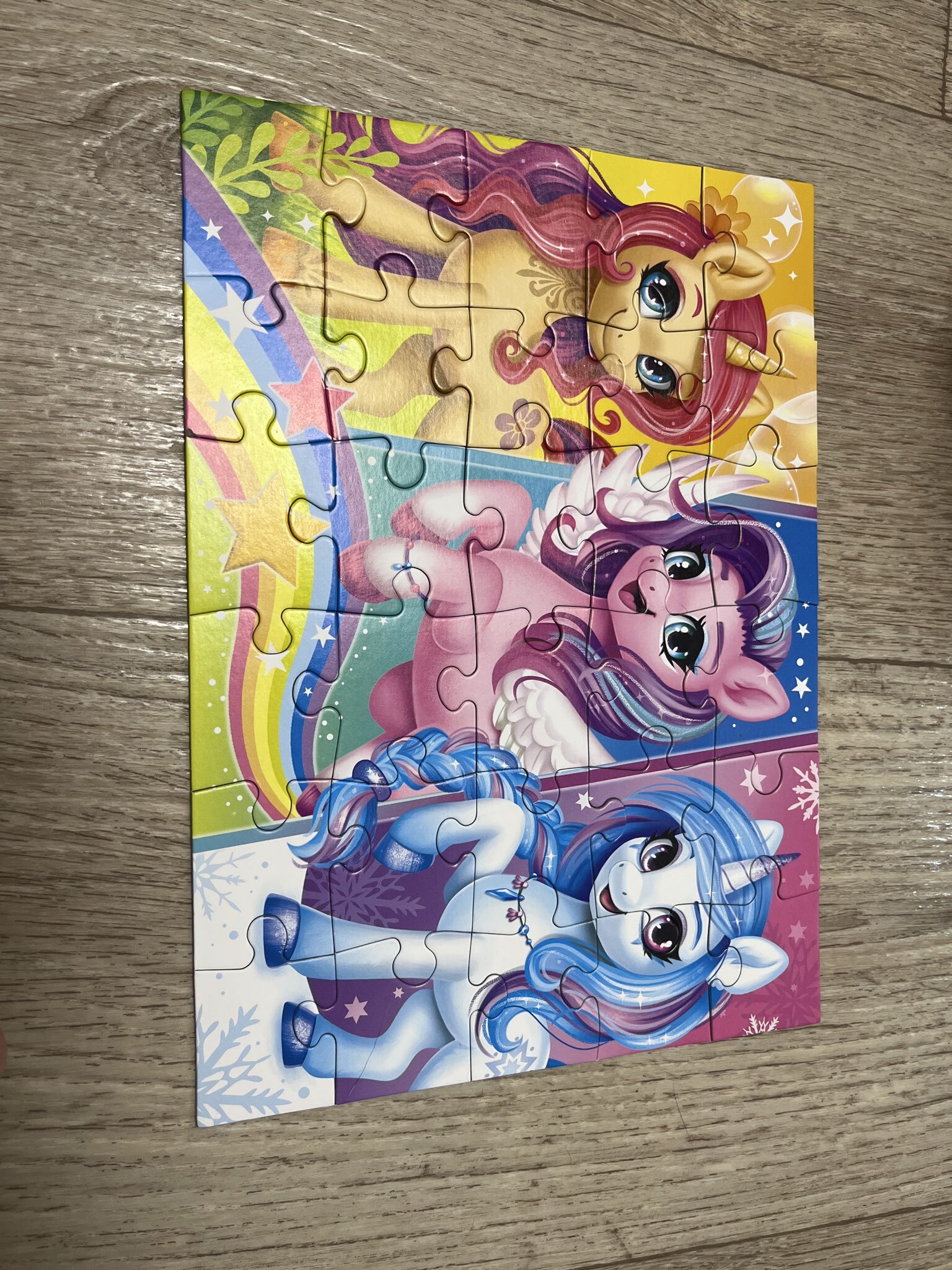 Фотография покупателя товара Макси-пазлы «Волшебные единорожки», 30 деталей - Фото 1