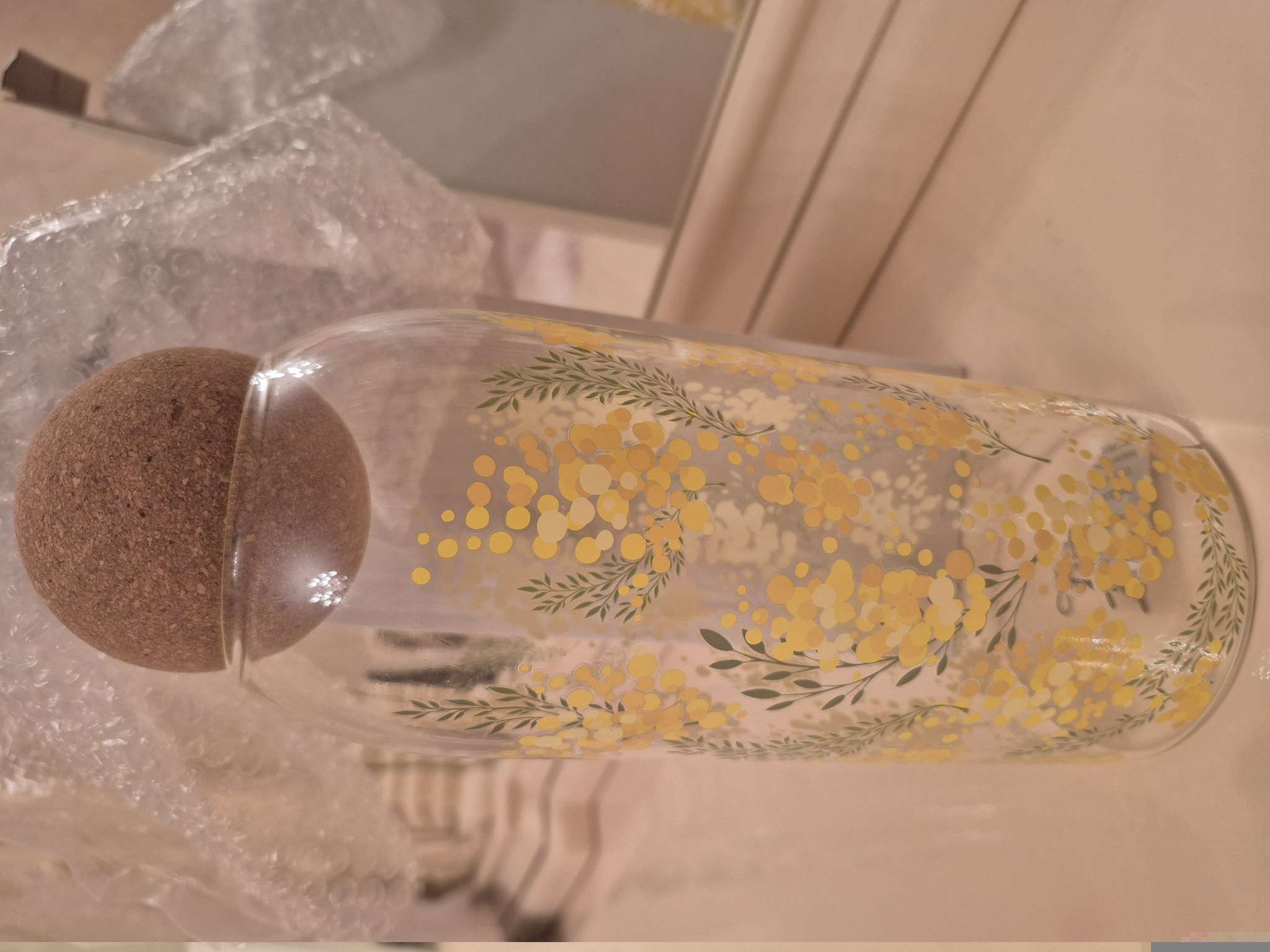 Фотография покупателя товара Банка стеклянная для хранения сыпучих продуктов и круп «Нежная мимоза», 800 мл - Фото 2