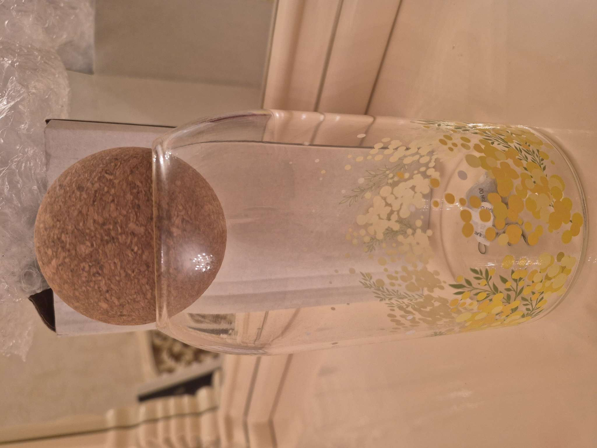 Фотография покупателя товара Банка стеклянная для хранения сыпучих продуктов и круп «Нежная мимоза», 800 мл - Фото 1