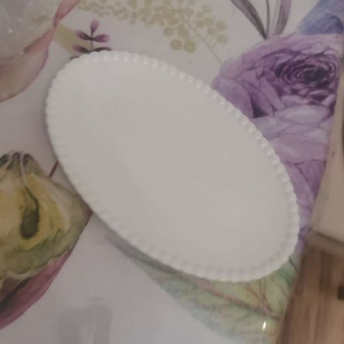 Фотография покупателя товара Блюдо фарфоровое овальное Magistro «Лакомка», 30×20×1,5 см, цвет белый - Фото 4