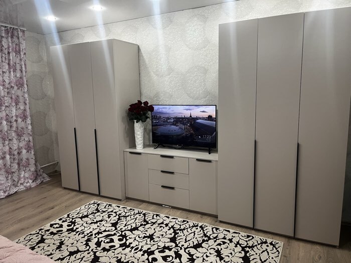 Фотография покупателя товара Комод для хранения «Чарли 9.1», 1400×460×714 мм, цвет кашемир - Фото 4