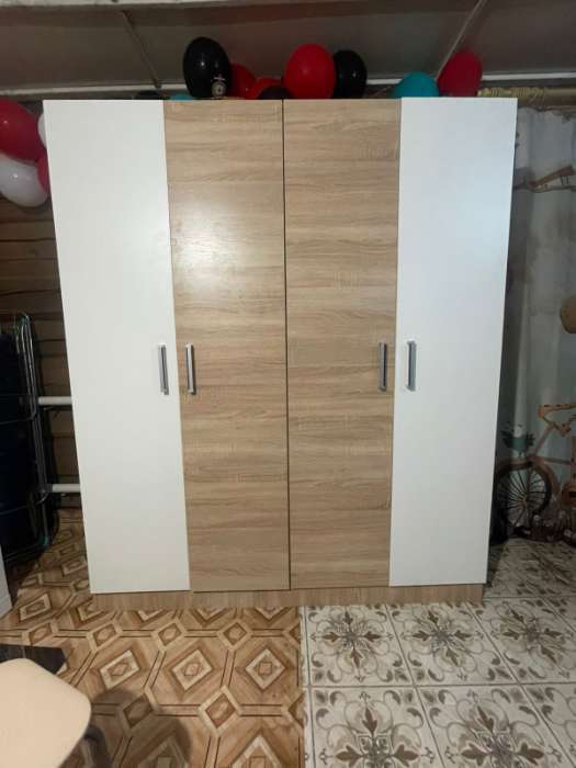 Фотография покупателя товара Шкаф прямой четырёхстворчатый «Леси», 1600×466×1900 мм, цвет кантер/сонома - Фото 1