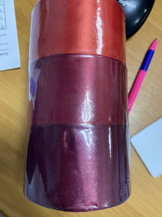 Фотография покупателя товара Атласная лента, набор 3 шт., 50 мм, 23±1 м, зелёная - Фото 1