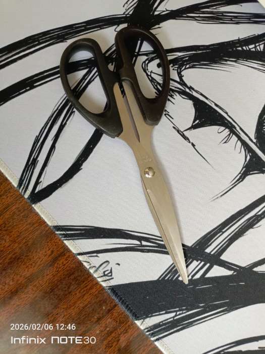 Фотография покупателя товара Ножницы канцелярские 17.4 см, Calligrata TOP, офис пластиковые ручки, европодвес - Фото 1