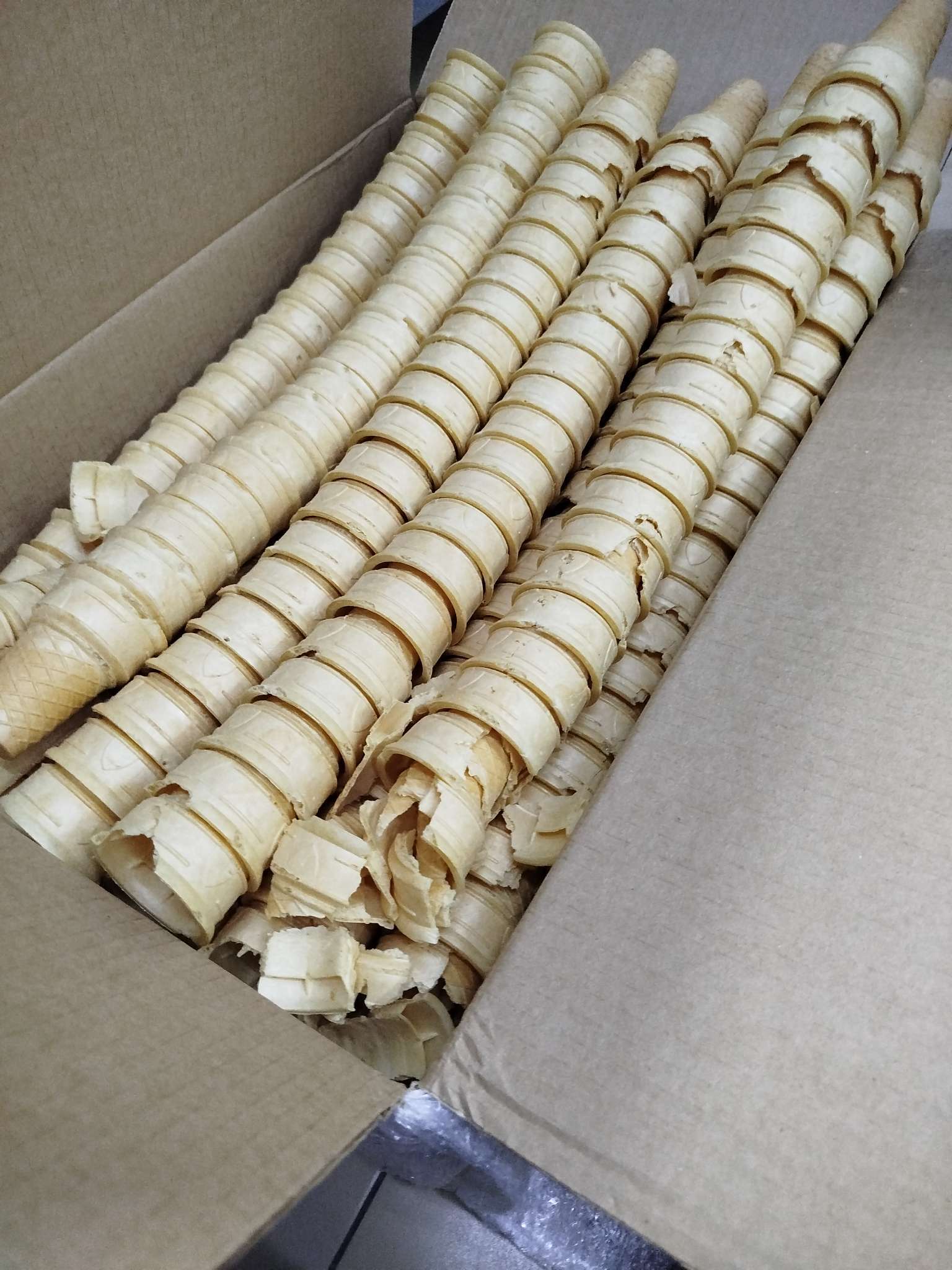 Фотография покупателя товара Стаканчик вафельный факел ф-80, 560 шт., 3.3 кг - Фото 2