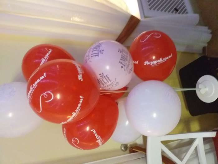 Фотография покупателя товара Стойка для воздушных шаров с подставкой, на 11 шаров, цвет красный - Фото 22