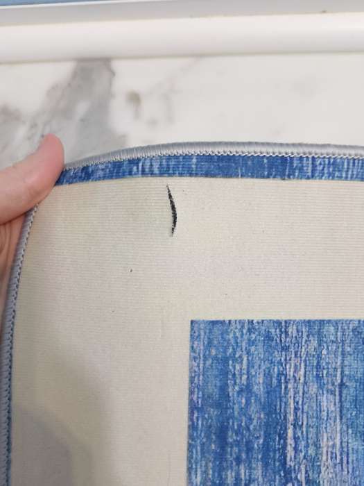 Фотография покупателя товара Коврик для дома Доляна «По-домашнему», 50×80 см, синий - Фото 2