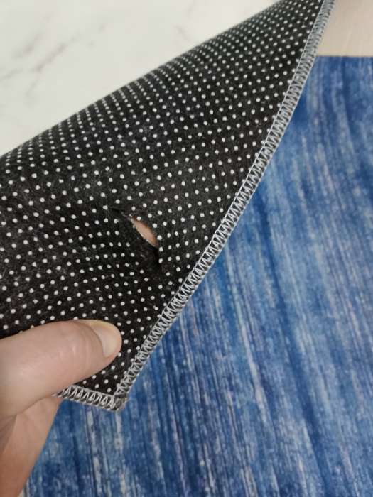 Фотография покупателя товара Коврик для дома Доляна «По-домашнему», 50×80 см, синий - Фото 3