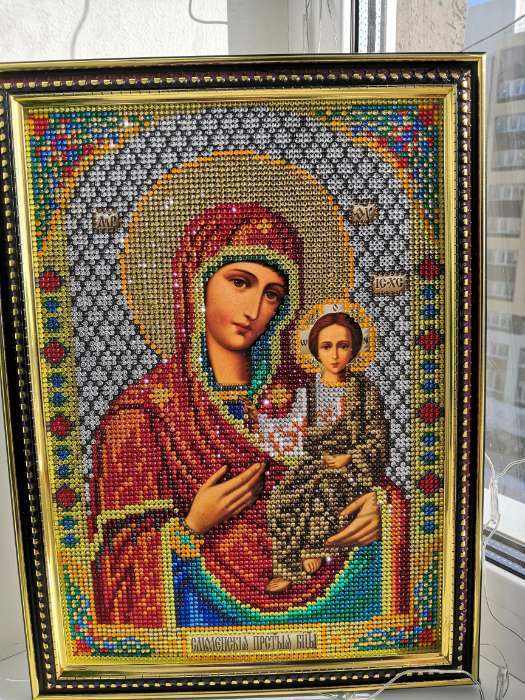 Фотография покупателя товара Набор креативного творчества «Diamond Mosaic. Пресвятая Богородица» малый - Фото 1