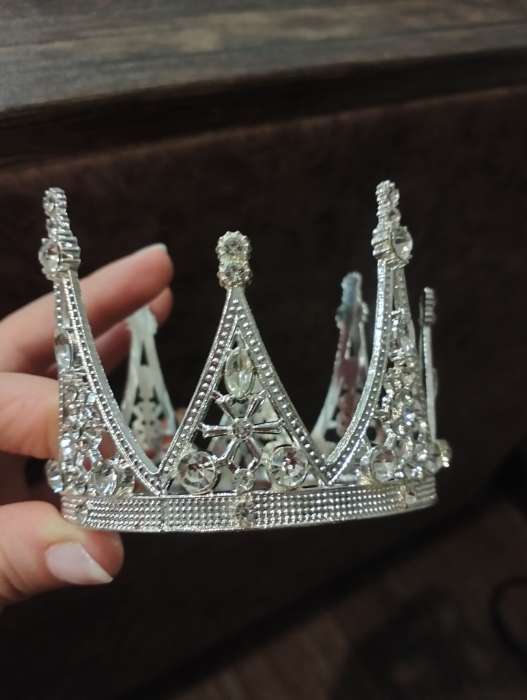 Фотография покупателя товара Топпер для торта «Корона принцессы», цвет золото - Фото 1