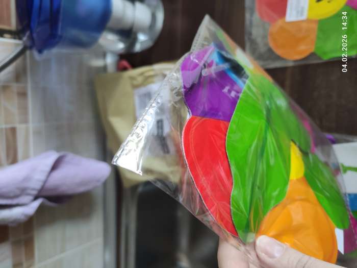 Фотография покупателя товара Воздушный шар полимерный 16" «Цветик семицветик со стебельком» - Фото 2