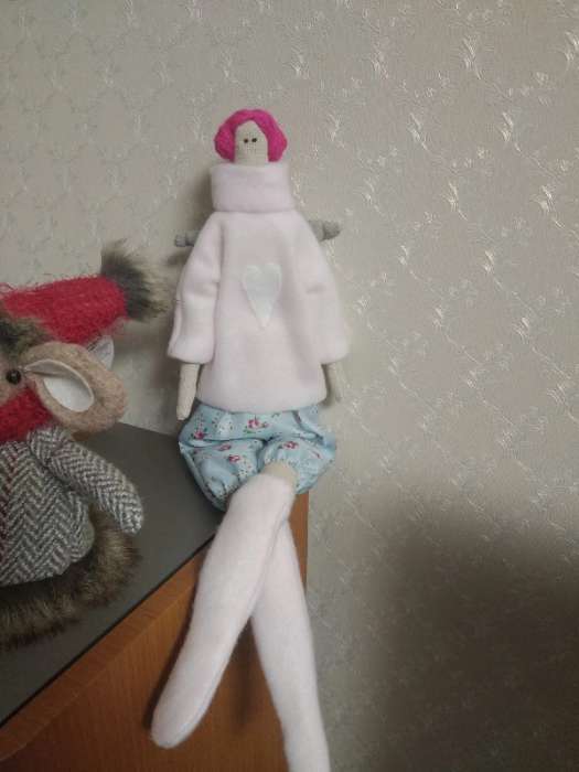 Фотография покупателя товара Интерьерная кукла «Мэги», набор для шитья, 18 × 22 × 3.6 см - Фото 3