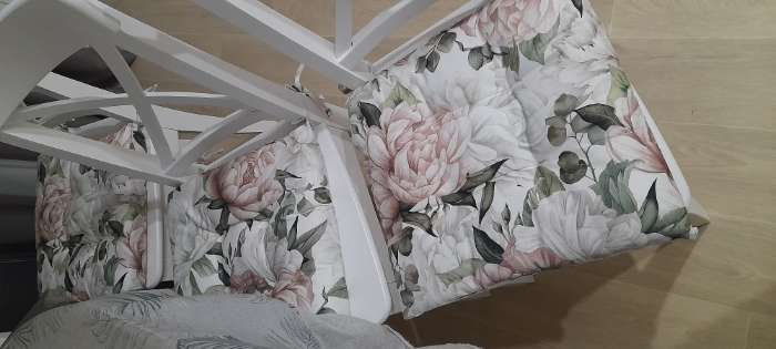 Фотография покупателя товара Подушка на стул «Этель. Пионы», 42×42 см - Фото 1