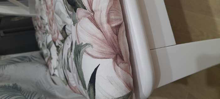 Фотография покупателя товара Подушка на стул «Этель. Пионы», 42×42 см - Фото 2