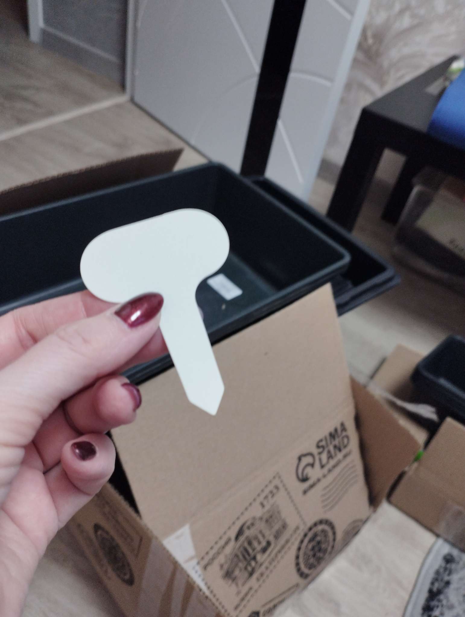 Фотография покупателя товара Таблички садовые, для маркировки растений, 7 см, набор 20 шт., пластик, МИКС, Greengo - Фото 2