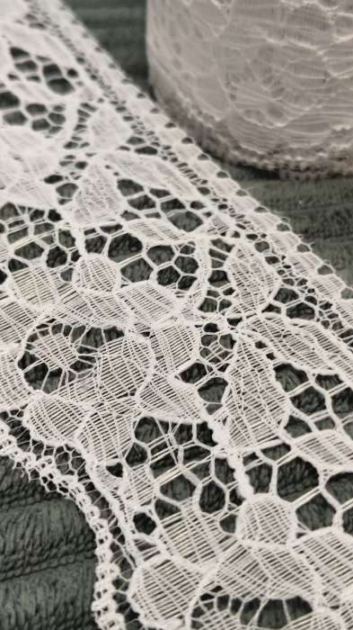 Фотография покупателя товара Кружево капроновое, 60 мм, 10±1 м, белое - Фото 2