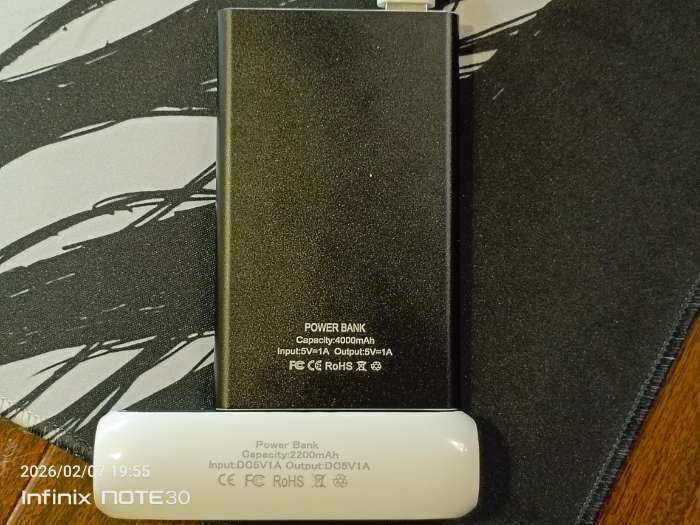 Фотография покупателя товара Внешний аккумулятор Luazon PB-17, 4000 мАч, USB, 1 А, индикатор, тонкий корпус, металл, чёрный - Фото 1